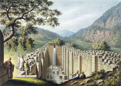 The Fountain of Siloah, Jerusalem, pub. by William Watts, 1801 by Luigi Mayer